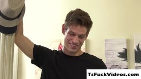 Busty tattooed trans star Lena Moon gets raw with her neighbor