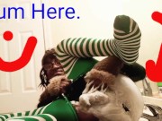 Fun Times with Hot Crossdresser Putting Whipped Cream on Her BBC