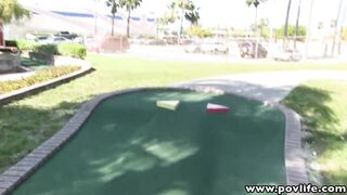 POVLife Sexy Ass Golf Babe Shaved Pussy Rammed