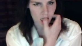 Black haired webcam mommy teases me with her big titties