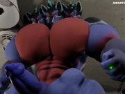 Cerberus Muscle and Hyper Magic Rock Growth Animation