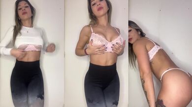 Muscular MILF Flexing for you after gym