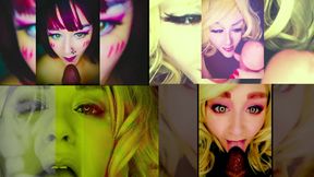 Goddess Lana - Hot Sensual Dildo Sucking Compilation 1