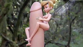 Monster Cock Cums All Over Tinker Bell's 3D Hentai Face