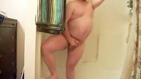 strip and jerking in the shower
