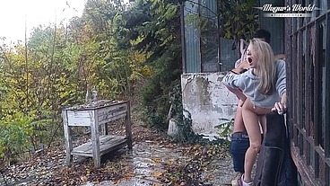 Behind The Scenes Of Gina Gerson Outdoor Fucking Session in a Rainy day