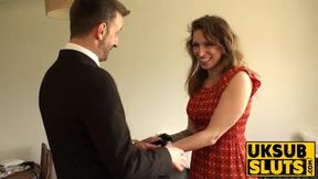 UKSubSluts com - British babe Ava Austen drilled doggy style by Pascal White's rough