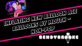 Inflating New Balloon Ace Balloons By Mouth - Non-Pop