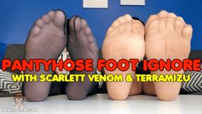 Pantyhose Foot Ignore - Scarlett Venom & TerraMizu - HD 720 MP4