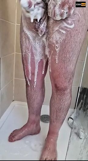 Virgin Wanks In Shower