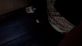 Mi tía y yo durante la limpieza de la casa