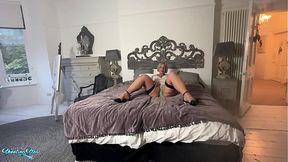 Busty MILF white girl gets photographed before gangbang