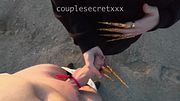 risky HANDJOB with GOLD NAILS and COCK RING at abandoned AIRPORT! 🛩️💦 (almost CAUGHT!)