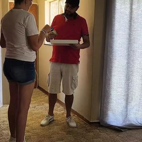 Cuckold i dared my wife to fuck the pizza guy