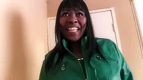 African MILF in Amateur Interracial Casting Sex Tape