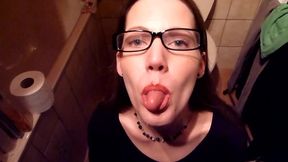 German librarian with glasses used as pissdrinking slut