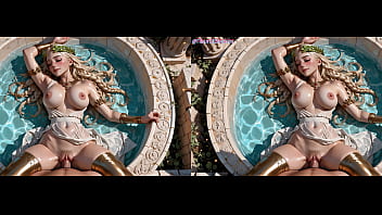 Sexy Blonde Fucked In Roman Baths (Side-By-Side VR) ~ AI-Generated
