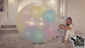 Cold Angel pump to pops 72 Inch Balloon and pops a lot of 17 Inch Balloons 4K UHD Version