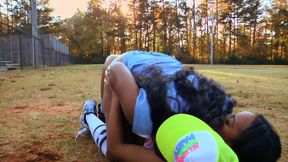 Girls Indulge in Hot Lick Games After Sport