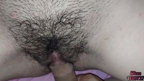me fascina el cono peludo de mi hijastra