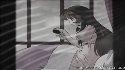 Sushi covered anime teen is clit tortured