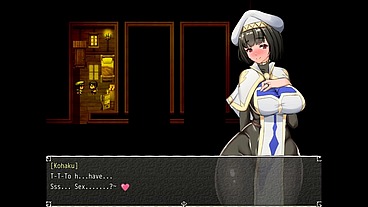 Nymphomania Priestess [ Cuckold Hentai game PornPlay ] Ep.3 the nun orgasm from her fisrt kiss