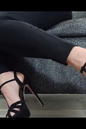 Beautiful Strappy Stilettos and Feet