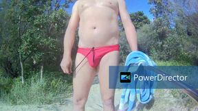 &quot;Red Speedo Heat: Naked Trails &amp; Beach Fun&quot;