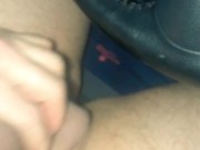Risky Public Parked Car Masturbation Until I Cum Hard and Swallow My Load For You
