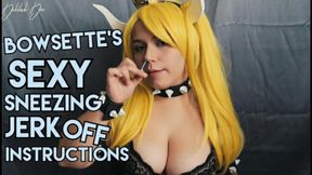Bowsette's Sexy Sneezing Jerk Off Instructions