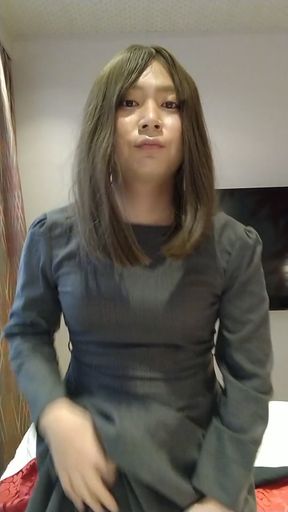 Japanese crossdresses masturbate   Clip 2