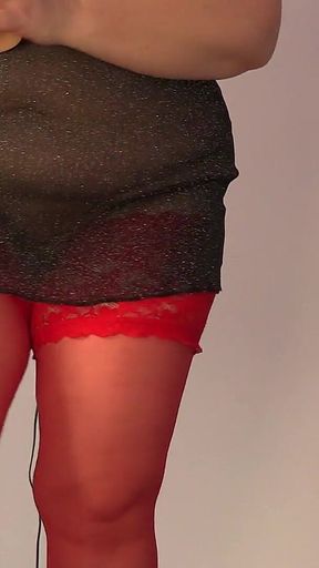 My Mature Wife Is Cheating on Me on Webcam. Chubby MILF with Big Tits.