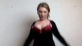 Slow Mo Star-jumps Big Tits Tiny Bra 8K