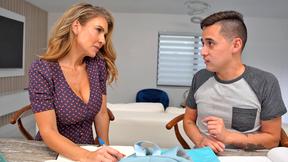 Big boobs mature tutor Gigi Dior fucks her much  college girl