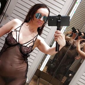 Hot brunette best moments fitting room 🍑Sexy milf Big ass hairy pussy