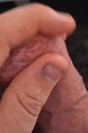 Big Uncut Daddy.. Tight Phimosis Foreskin Play, Precum Flood, and Cumplay