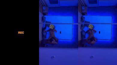 My neighbor fucked my wet pussy while I watched him in the mirror