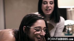 Teen Abella Danger fucks with her tattooed emo cousins