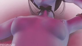 Widowmaker′s Tight Purple Hole Poked By Hard Dong