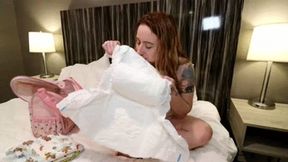 DLVids Misty Rein diapers herself, diapers you and cumming together IPOD