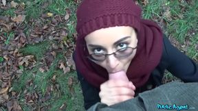 Yasmeena - Afghan Beauty Gives Forest Blowjob