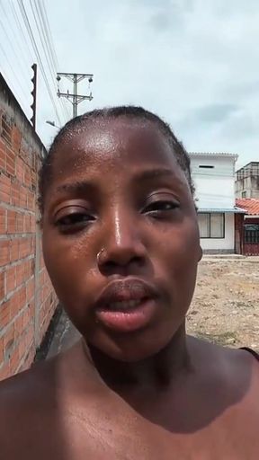 Bad Bitch Ebony In Hot Sun Full Of Ideas Dirty Talking Her Way The Whore Slut Went Wild Take Out Big Pierced Tits&hellip;   Clip 3