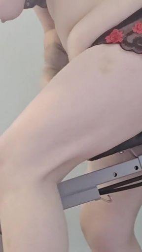 I find a new way to work out with my dildo   Clip 1