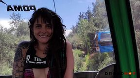 Boquete Arriscado em Publico no telef&eacute_rico no Chile - Dread Hot