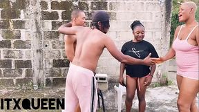 TALL LIZZY SHARED HER HUSBAND AFRICAN COCK WITH ITXQUEEN (Foursome)