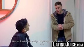 Latino - Jock homo Jonas Matt wanks dick while bred hard by Felipe