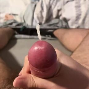 Slow motion creamy massive handjob cumshot