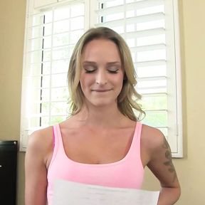 Phat Creamy Camel Toe Blonde Gets Fucked On Her Audition