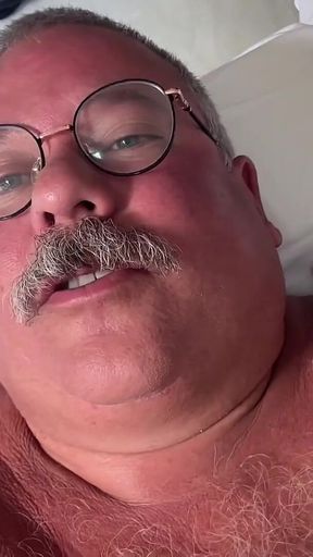 Giant Belly and Man Boobs with a Gorgeous Fat Cucumber