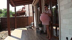 Mega pregnant belly Lusy (1920x1080 HD) MOV